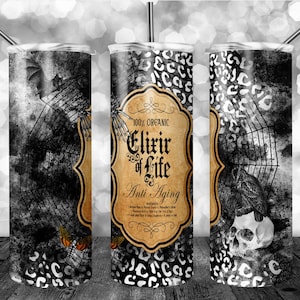 Halloween-Trank-Flaschenetiketten Apotheker 20 Unzen Becher Design 20 Unzen dünner Becher Design Leopard Cheetah