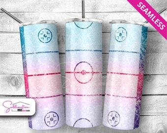 Ice Rink Tumbler - Sublimation Hockey Tumbler Designs, Hockey 20oz Skinny Tumbler Wrap Template PNG Digital Download Tumbler