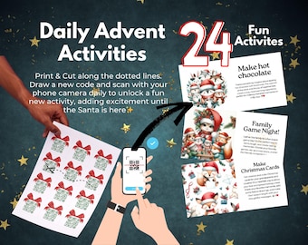 Printable Christmas Advent Calendar: 24 Holiday Activities (PDF Download)