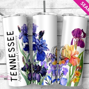 Tennessee State 20oz wrap, 20oz Skinny Tumbler Sublimation Design, PNG File Digital Download, Travel, State Tumbler - Tennessee