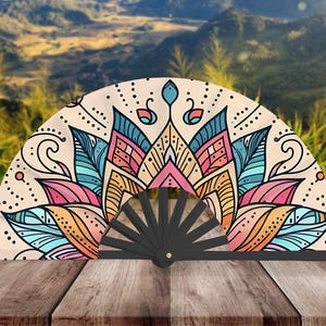 Clack Fan PNG Design for Birthdays & Graduations, - Boho - Clack Fan Sublimation Design for Graduation, Festivals - Digital