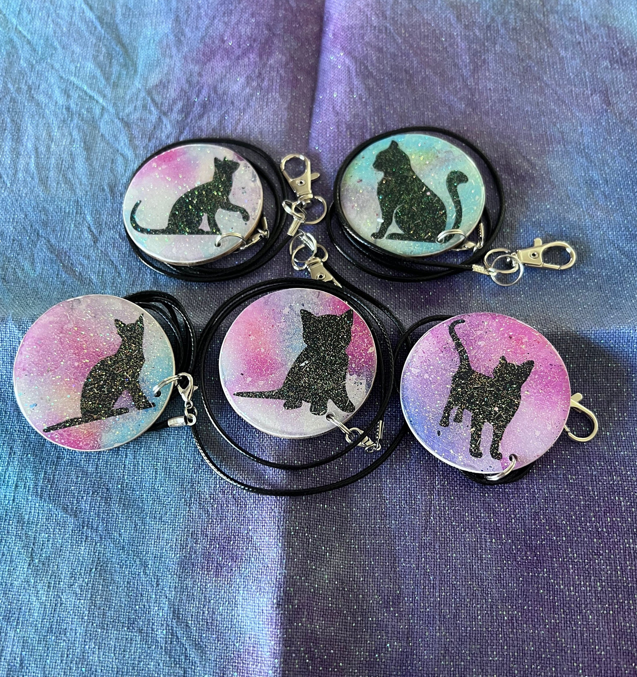 Sparkle Galaxy Cat Scissor Minders