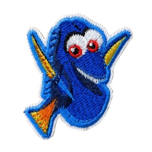 Finding Nemo Dory Fish Iron on Patch Stick On