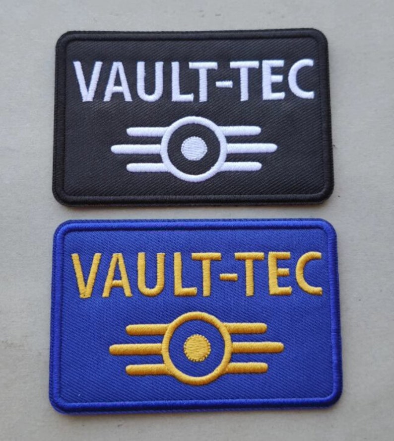 Fallout Vault-Tec Corporation Iron On Embroidered Patch image 1