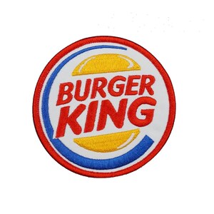 Parche para planchar con logotipo de comida rápida, hamburguesa, patatas fritas, uniforme