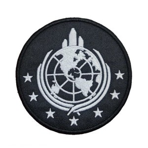 Hell divers 2 Patch Earth Black -Iron On