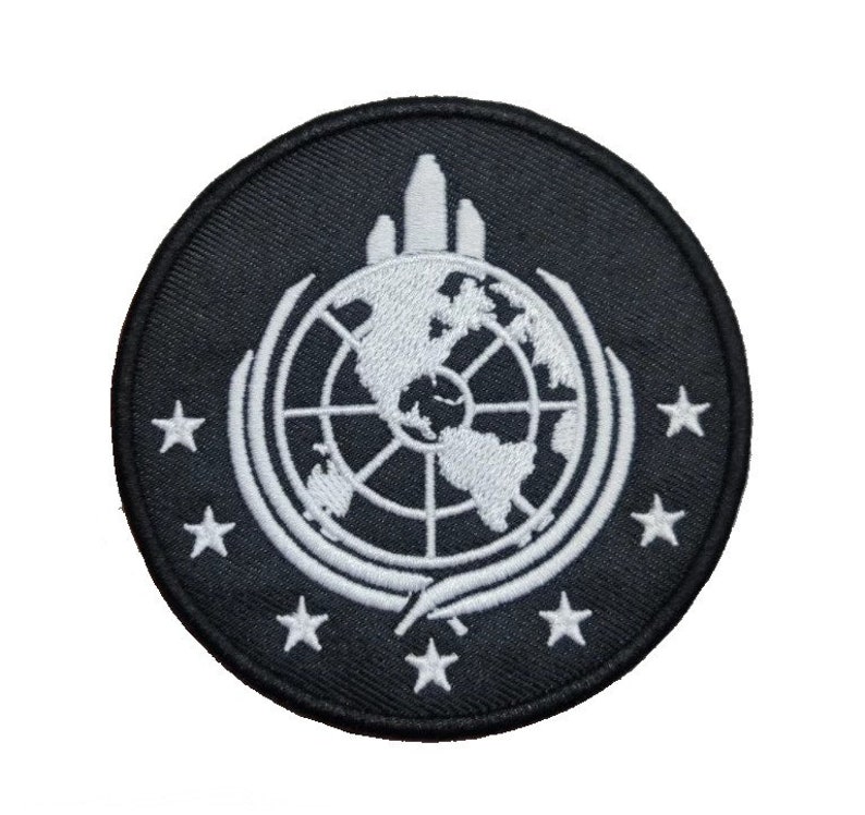 Hell divers 2 Patch Earth Black -Iron On