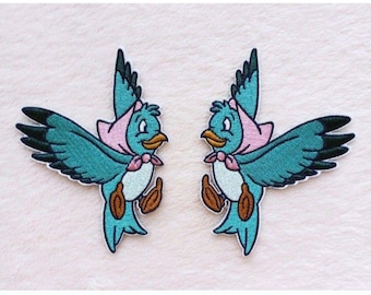 Princess Cinderella Bird Fairy Tale Iron On Patch