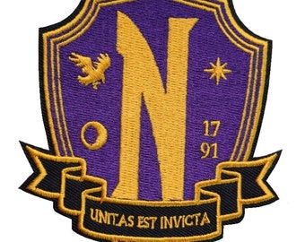 Nevermore Academy Iron On Patch