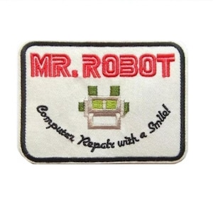 Patch fer à repasser Mr Robot Movie pour réparation d&#39;ordinateur