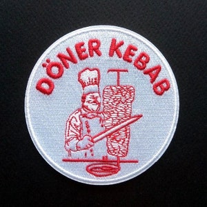 Döner Kebab Chef Iron On Patch