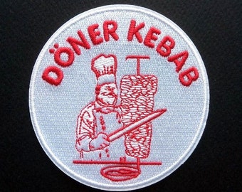 Döner Kebab Chef Iron On Patch