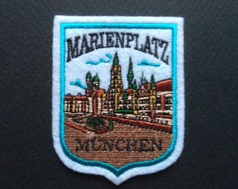 Marienplatz Germany Tourist Souvenir Iron On Patch