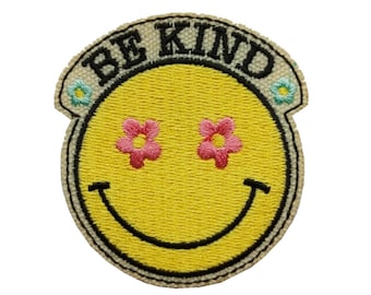 Smiley Iron On Patch