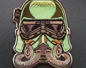 Imperial Army Mudtrooper Mask Iron On Patch