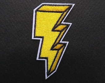 Lightning Flash Iron On Patch