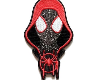 Spiderman Miles Morales Spider Vers Logo Aufbügler