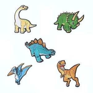 Dinosaurier T-Rex Triceratops Pterodactyl Aufnäher