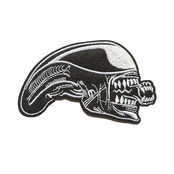 Alien Xenomorph Embroidered Iron On Patch