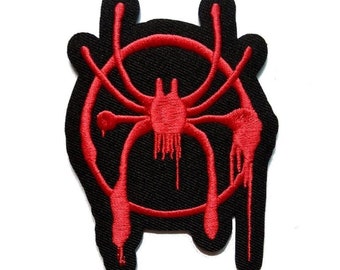 Spiderman Miles Morales Spider Verse Iron On Patch Velcro