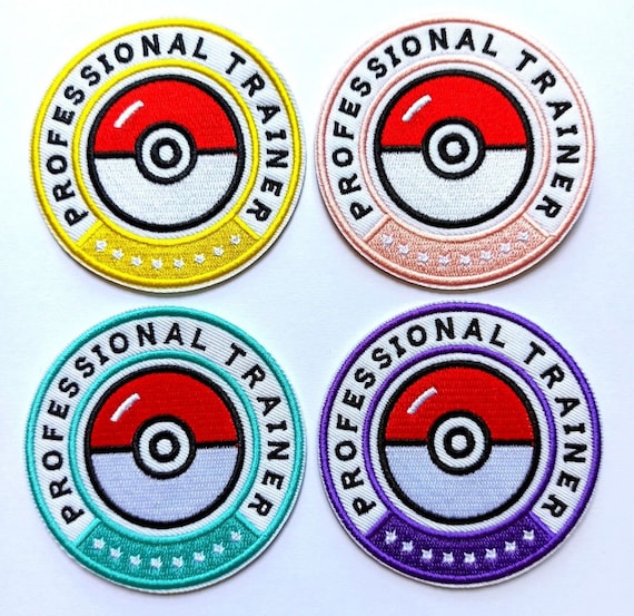 Pokemon Professional Trainer Iron On Patch