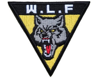 Parche bordado para planchar uniforme de lobos WLF