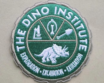 Dinosaur Dino Research Iron On Patch