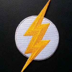 Parche termoadhesivo con logotipo de emblema de Flash
