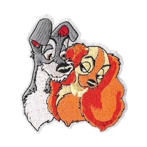 Lady Dog Pet Embroidered Iron-On Patch