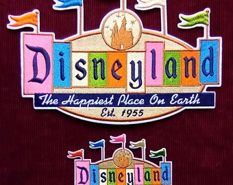 Disneyland Marquee Sign Vintage Large Iron on Patch