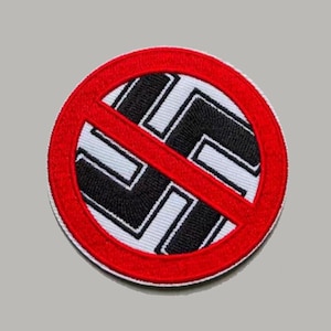 Parche termoadhesivo nazi antiesvástica