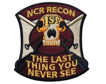 NCR Recon Sniper Embroidered Beret Iron Velcro Patch