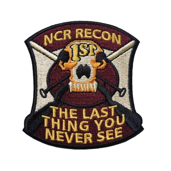 NCR Recon Sniper Embroidered Beret Iron Velcro Patch