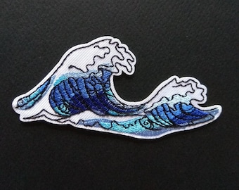 Wave Ocean Sea Surf Pacific Iron On Patch