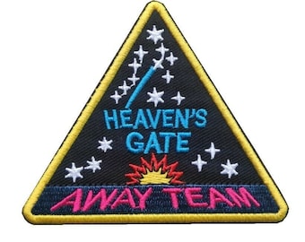 Embroidered Heaven's Gate Away Team Iron On Patch