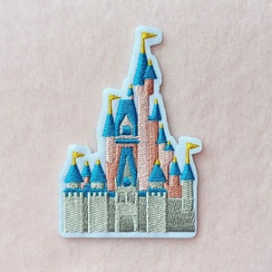 Theme Park Land Castle Iron On Patch