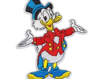 Parche bordado para planchar con pato tío Scrooge