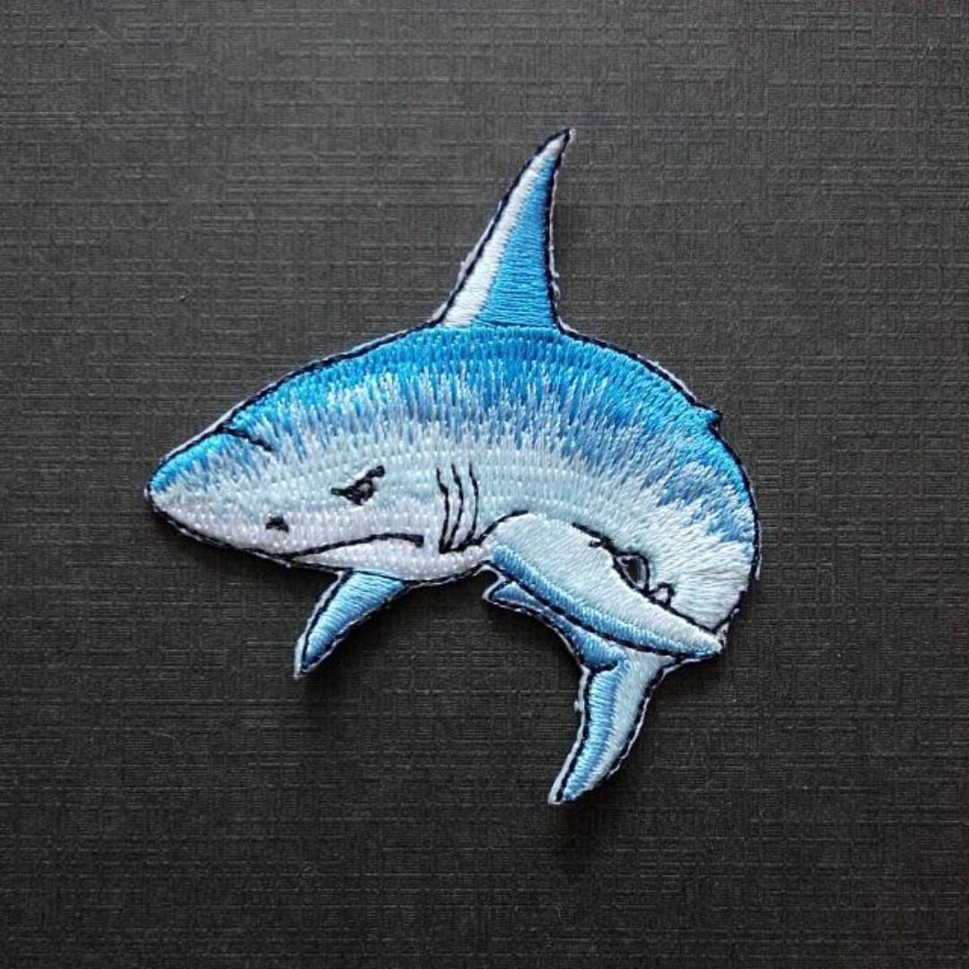 Shark Jaws Sea Iron on Patch - Etsy