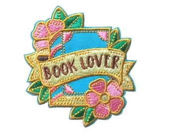 Opstrijkpatch Book Lover