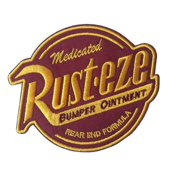 Rust-eze Logo Cars Movie Embroidered Iron-On Patch