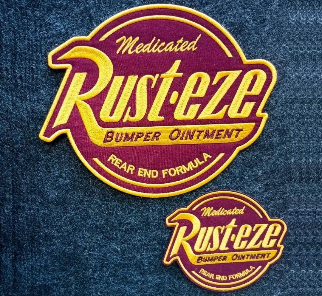 LARGE Rust-eze Logo Cars Movie Embroidered Iron-on Patch - Etsy