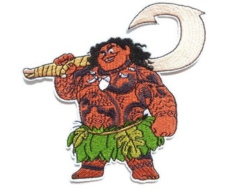 Maui Cartoon Animated Iron On Patch