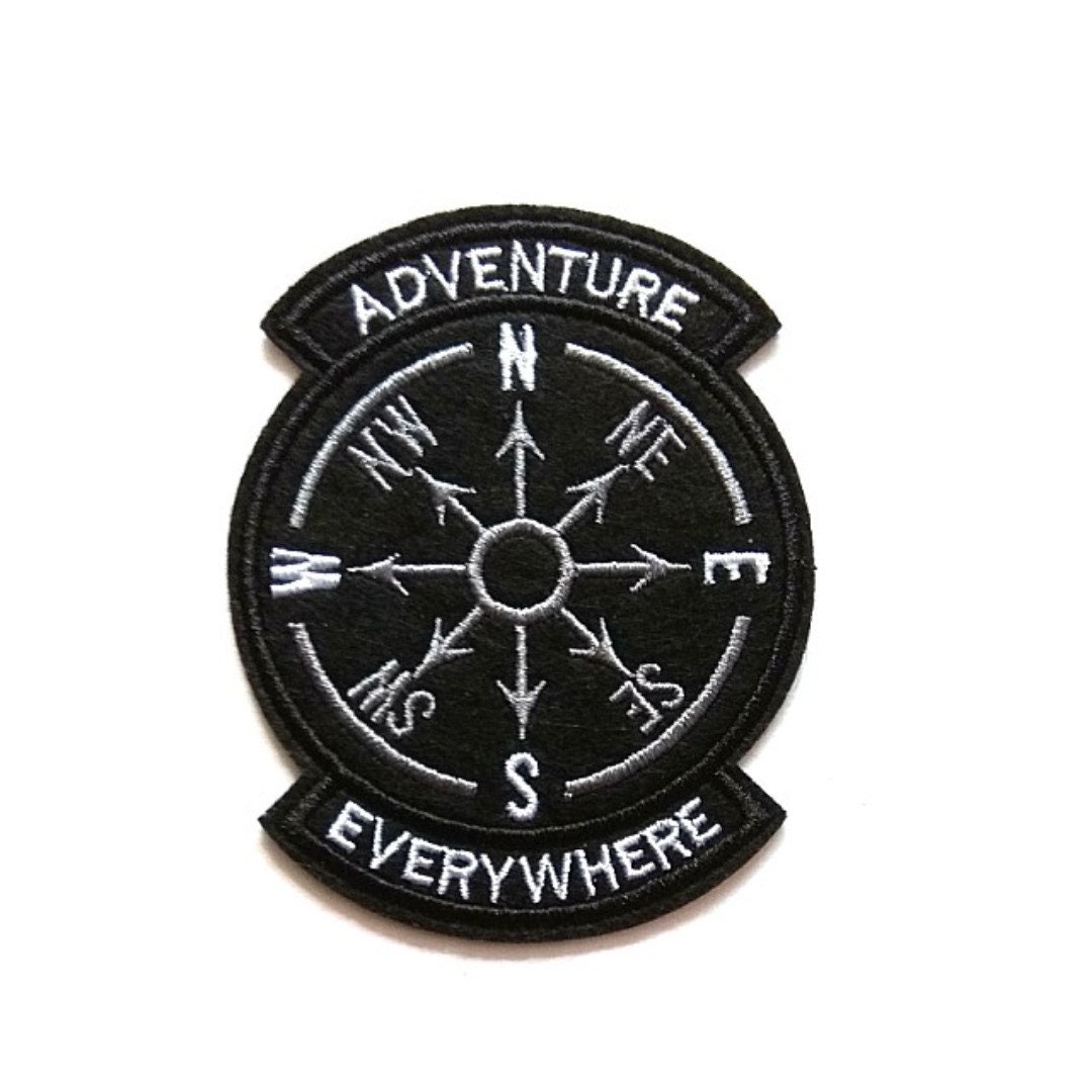 Adventure Compass Travel Iron on Patch - Etsy