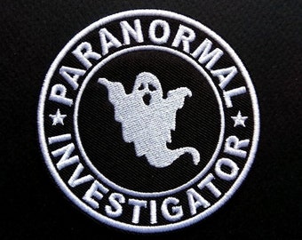 Paranormal Investigator Ghost Supernatural Iron On Patch