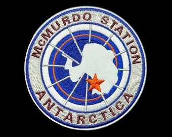 Antarctica McMurdo Station Antarctic Embroidered Iron On Sew Patch