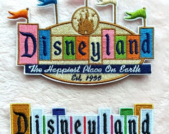 Disneyland Marquee Sign Vintage Hierro en parche