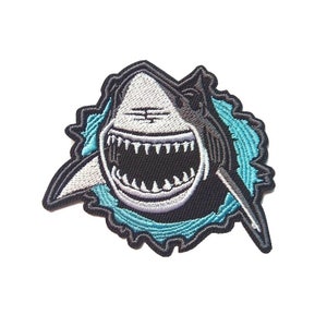 Shark Jaws Ocean Iron op patch