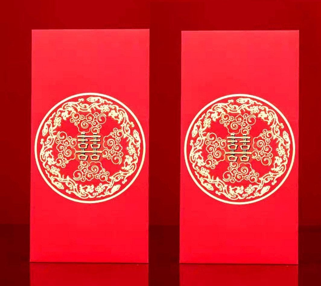 1 Paquet/6 Pièces Paquet Rouge Chinois Enveloppes Rouges - Temu Canada