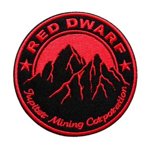 Red Dwarf Jupiter Mining Corporation Iron On Patch