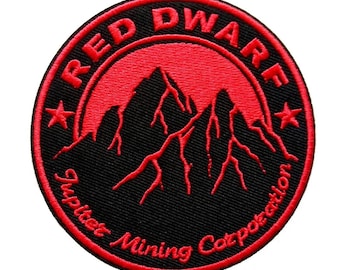 Red Dwarf Jupiter Mining Corporation Iron On Patch